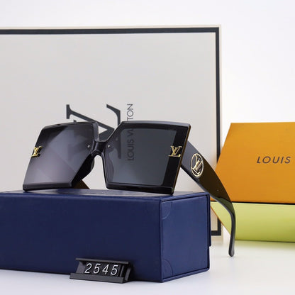 5 COLORS Square HOLLOWING V SHAPE SUNGLASSES lbcase