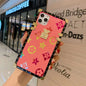Colorful retro flower square phone case lbcase