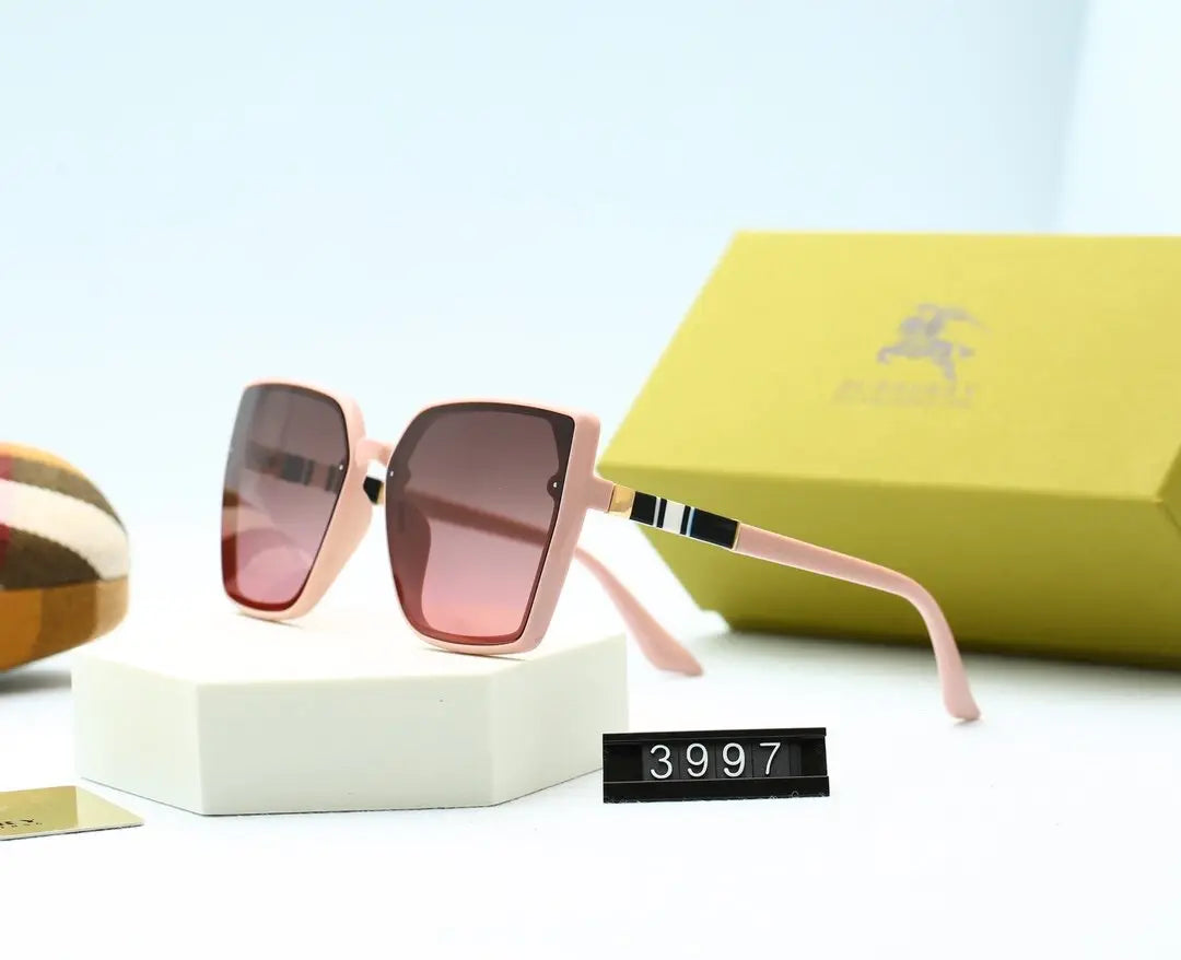 5 COLORS CLASSICAL SQUARE POLARIZED WOMEN SUNGLASSES lbcase