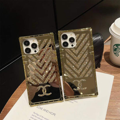 Full Diamond square phone case for iPhone