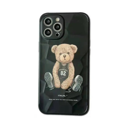 3D Cute baby bear soft phone case lbcase