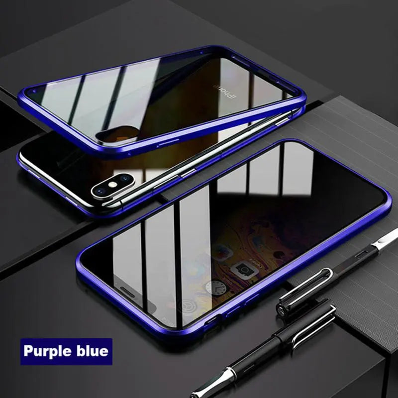 Magnetic tempered glass case lbcase