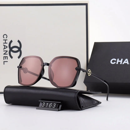 5 COLORS HOLLOW OUT LETTER THIN METAL FRAME SUNGLASSES lbcase