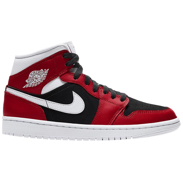 Nike Wmns Air Jordan 1 Mid 'Gym Red Black'
