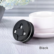 Cafele 3 in 1 Micro USB Type C 8 Pin USB Cable
