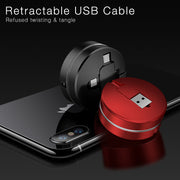 Cafele 3 in 1 Micro USB Type C 8 Pin USB Cable