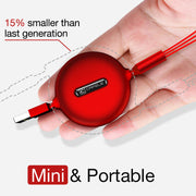 Cafele Retractable 3 in 1 USB Cable Micro Type C USB Cable