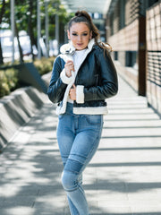 Ria Hooded Sheepskin Jacket