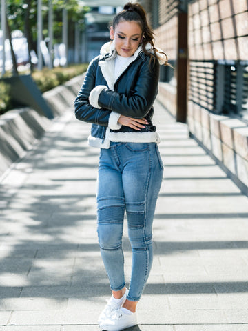 Ria Hooded Sheepskin Jacket