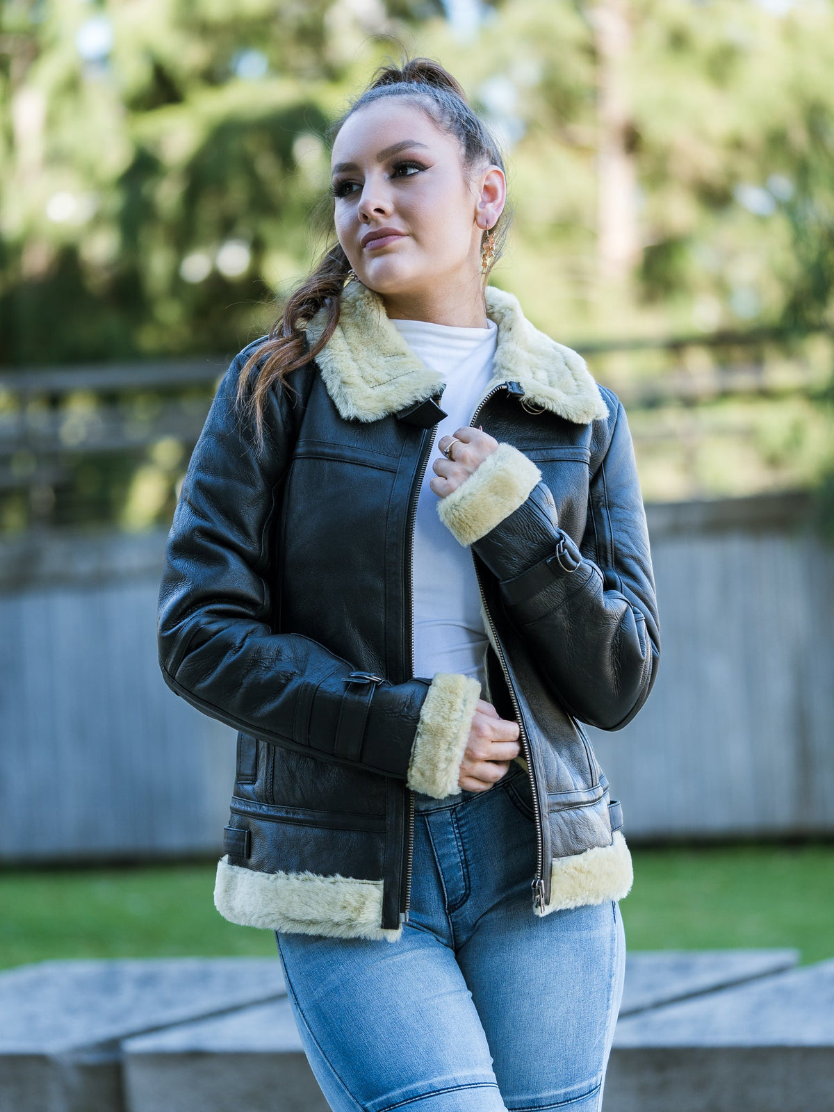 Mirabel Dark Brown Sheepskin Jacket