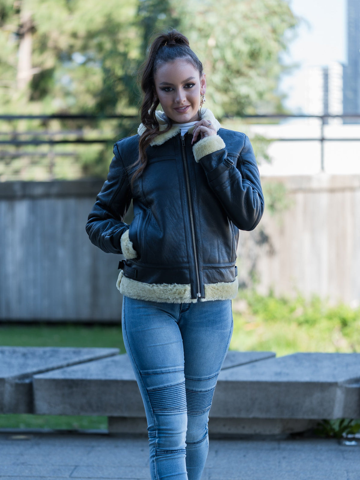 Mirabel Dark Brown Sheepskin Jacket
