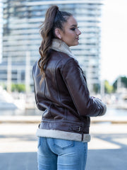 Vinika Dark Brown Sheepskin Jacket