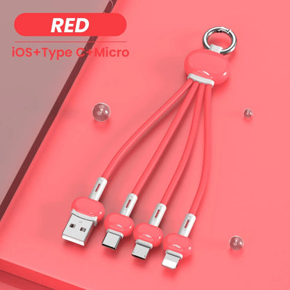 Keychain 3 in 1 USB Type C Cable lbcase