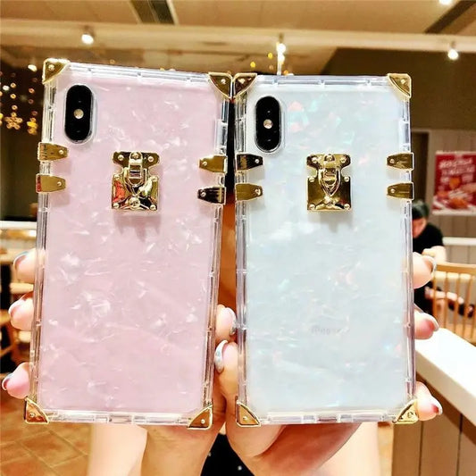 Luxury Square Clear TPU Case lbcase