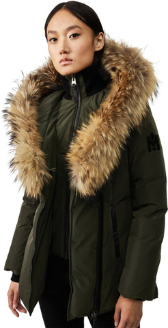Adali Down Jacket with Natural Fur Signature Mackage Collar - Women's|-|Manteau Adali en duvet à col signature Mackage en fourrure naturelle - Femme