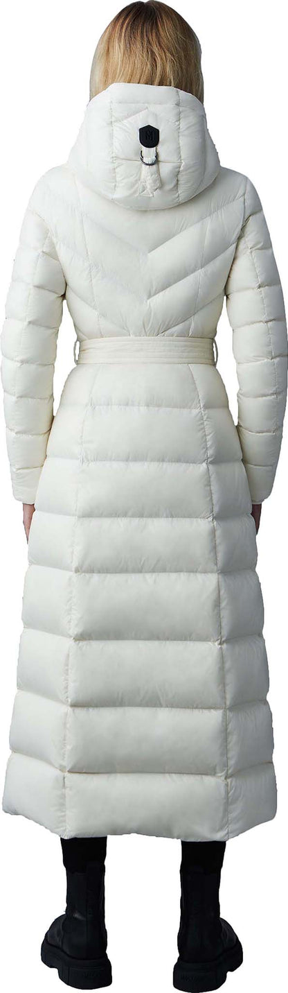 Calina Maxi Lightweight Down Coat with Sash Belt - Women's|-|Manteau Calina long de duvet léger avec ceinture - Femme