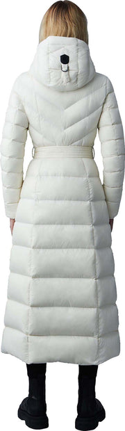 Calina Maxi Lightweight Down Coat with Sash Belt - Women's|-|Manteau Calina long de duvet léger avec ceinture - Femme