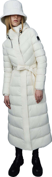 Calina Maxi Lightweight Down Coat with Sash Belt - Women's|-|Manteau Calina long de duvet léger avec ceinture - Femme