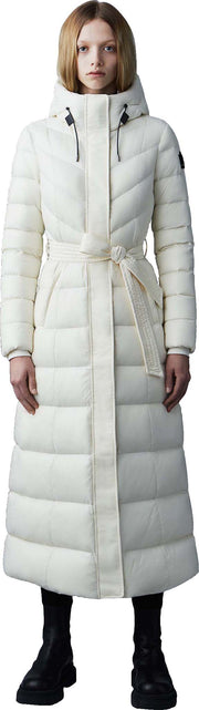 Calina Maxi Lightweight Down Coat with Sash Belt - Women's|-|Manteau Calina long de duvet léger avec ceinture - Femme