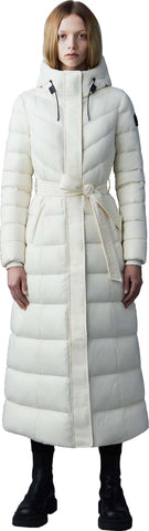 Calina Maxi Lightweight Down Coat with Sash Belt - Women's|-|Manteau Calina long de duvet léger avec ceinture - Femme