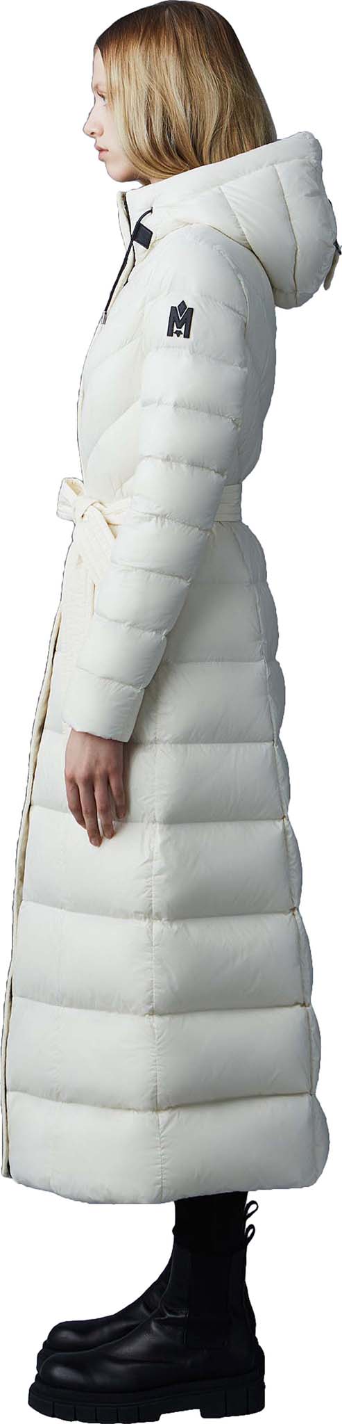 Calina Maxi Lightweight Down Coat with Sash Belt - Women's|-|Manteau Calina long de duvet léger avec ceinture - Femme