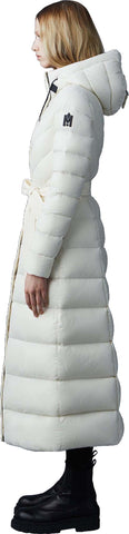 Calina Maxi Lightweight Down Coat with Sash Belt - Women's|-|Manteau Calina long de duvet léger avec ceinture - Femme