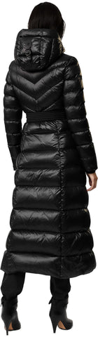 Calina Maxi Lightweight Down Coat with Sash Belt - Women's|-|Manteau Calina long de duvet léger avec ceinture - Femme