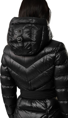 Calina Maxi Lightweight Down Coat with Sash Belt - Women's|-|Manteau Calina long de duvet léger avec ceinture - Femme
