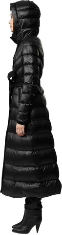 Calina Maxi Lightweight Down Coat with Sash Belt - Women's|-|Manteau Calina long de duvet léger avec ceinture - Femme