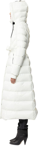 Calina Maxi Lightweight Down Coat with Sash Belt - Women's|-|Manteau Calina long de duvet léger avec ceinture - Femme