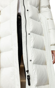 Calina Maxi Lightweight Down Coat with Sash Belt - Women's|-|Manteau Calina long de duvet léger avec ceinture - Femme