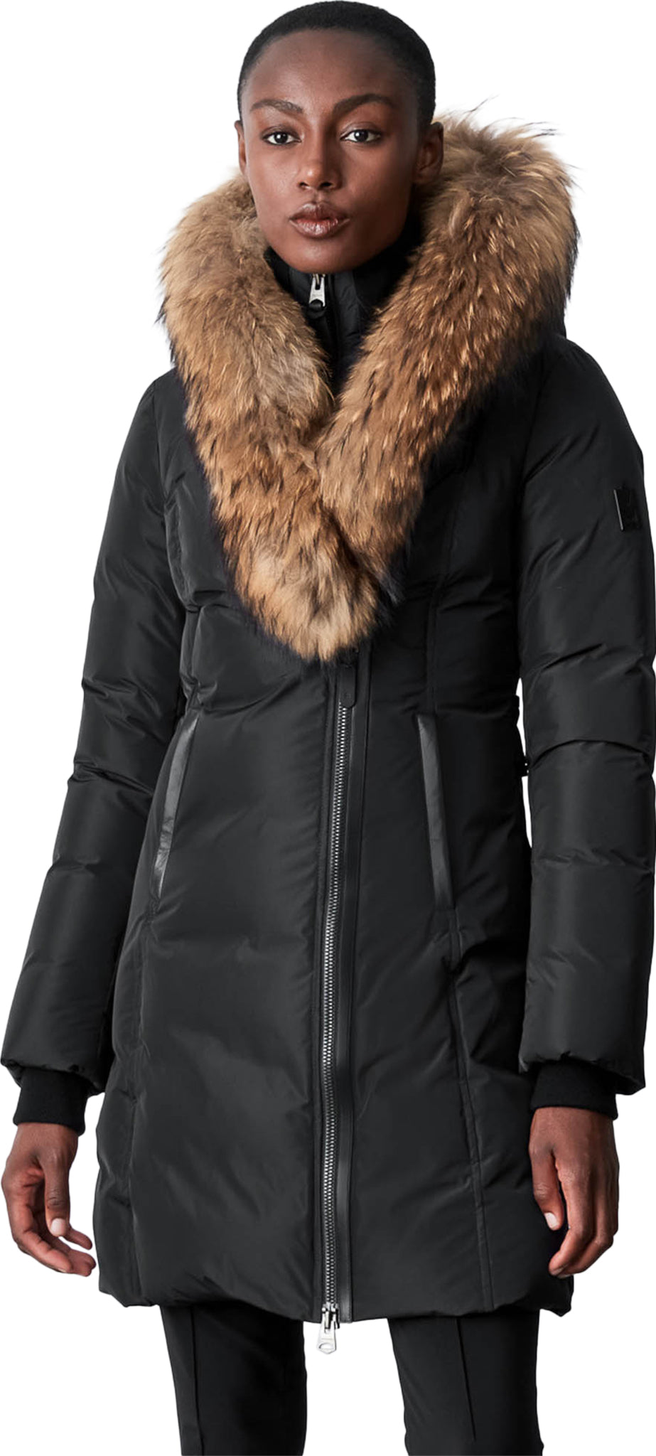 Kay Natural Fur Signature Collar Down Coat - Women's|-|Manteau en duvet à col en fourrure naturelle signature Kay - Femme