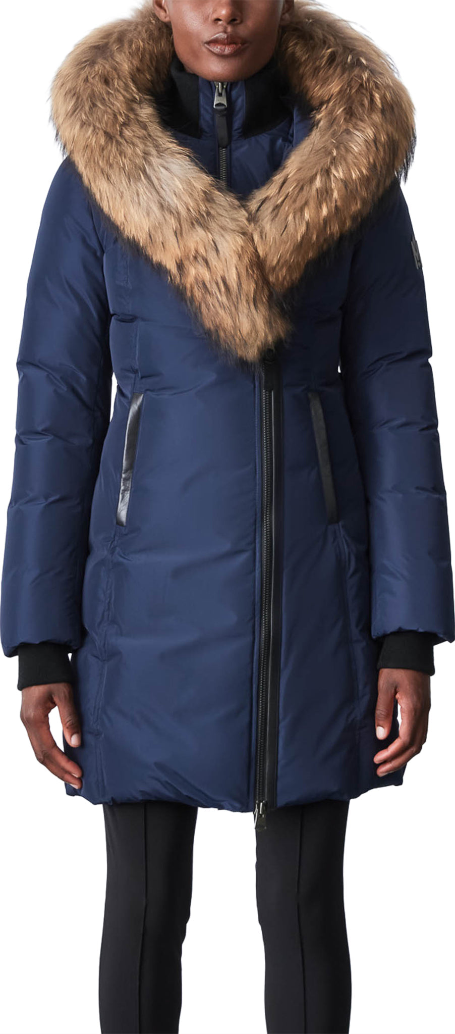 Kay Natural Fur Signature Collar Down Coat - Women's|-|Manteau en duvet à col en fourrure naturelle signature Kay - Femme