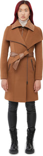 Nori 2-in-1 Tailored Wool Coat with Sash Belt - Women’s|-|Manteau Nori en laine ceinturé 2-en-1 ajusté - Femme