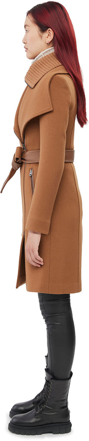 Nori 2-in-1 Tailored Wool Coat with Sash Belt - Women’s|-|Manteau Nori en laine ceinturé 2-en-1 ajusté - Femme