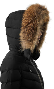 Patsy Stretch Light Down Jacket with Natural Fur - Women's|-|Manteau Patsy en duvet léger et extensible à fourrure naturelle amovible - Femme