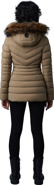 Patsy Stretch Light Down Jacket with Natural Fur - Women's|-|Manteau Patsy en duvet léger et extensible à fourrure naturelle amovible - Femme