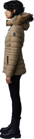 Patsy Stretch Light Down Jacket with Natural Fur - Women's|-|Manteau Patsy en duvet léger et extensible à fourrure naturelle amovible - Femme