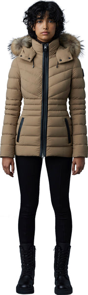Patsy Stretch Light Down Jacket with Natural Fur - Women's|-|Manteau Patsy en duvet léger et extensible à fourrure naturelle amovible - Femme