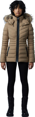 Patsy Stretch Light Down Jacket with Natural Fur - Women's|-|Manteau Patsy en duvet léger et extensible à fourrure naturelle amovible - Femme