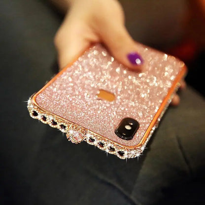 Bling Heart-Shaped Crystal iPhone Case With Grade A Aluminum Frame lbcase