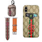BROWN GG INSPIRED IPHONE CASE, AIRPOD 1/2 & WATCH BAND