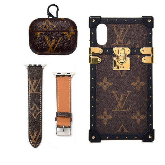 LV EYE TRUNK MONOGRAM INSPIRED IPHONE, AIRPOD PRO CASE & WATCH BAND