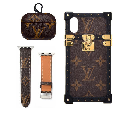 LV EYE TRUNK MONOGRAM INSPIRED IPHONE, AIRPOD PRO CASE & WATCH BAND