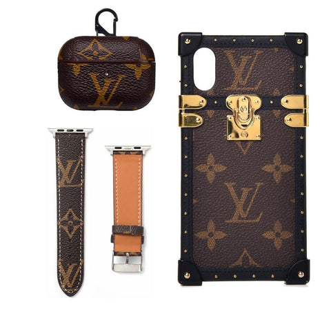 LV EYE TRUNK MONOGRAM INSPIRED IPHONE, AIRPOD PRO CASE & WATCH BAND