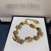 Gold letter bracelet