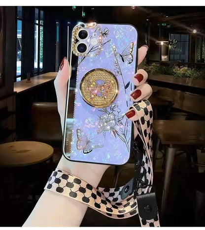 Rhinestone Butterfly  phone case For iphone lbcase