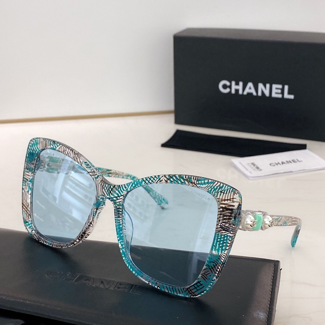 5 COLORS OCEAN METAL HOLLOWING SUNGLASSES lbcase