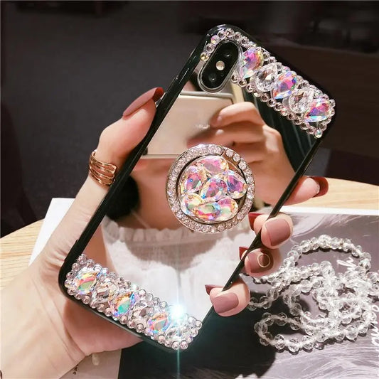 Mirror Shiny Ring Bracket Case lbcase