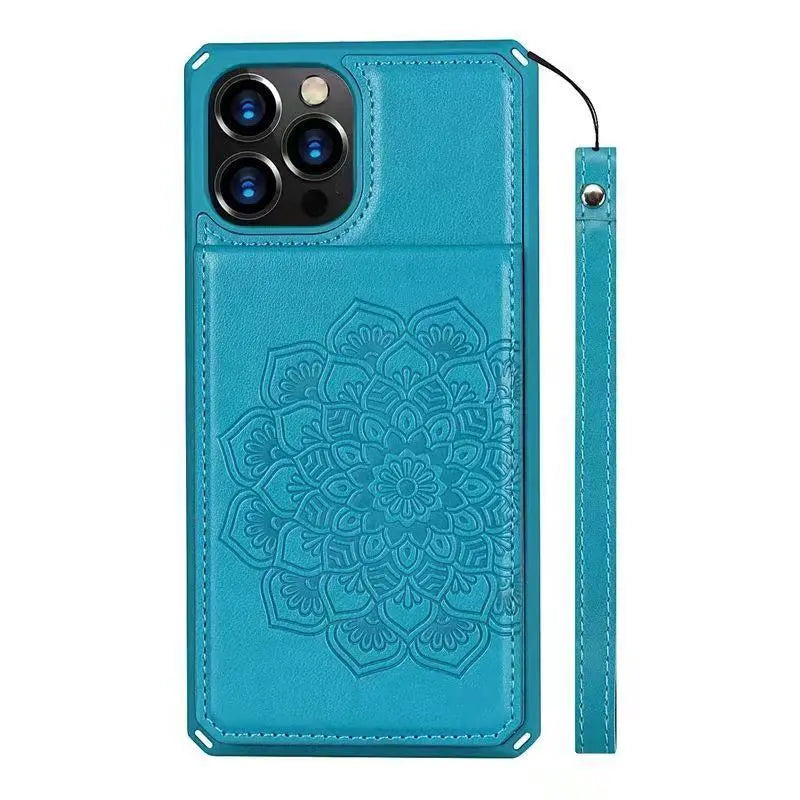 Luxury Card Bracket leather phone case for iphone lbcase